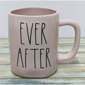 Rae Dunn by Magenta - EVER AFTER - Pink Ceramic Coffee Mug - 2021